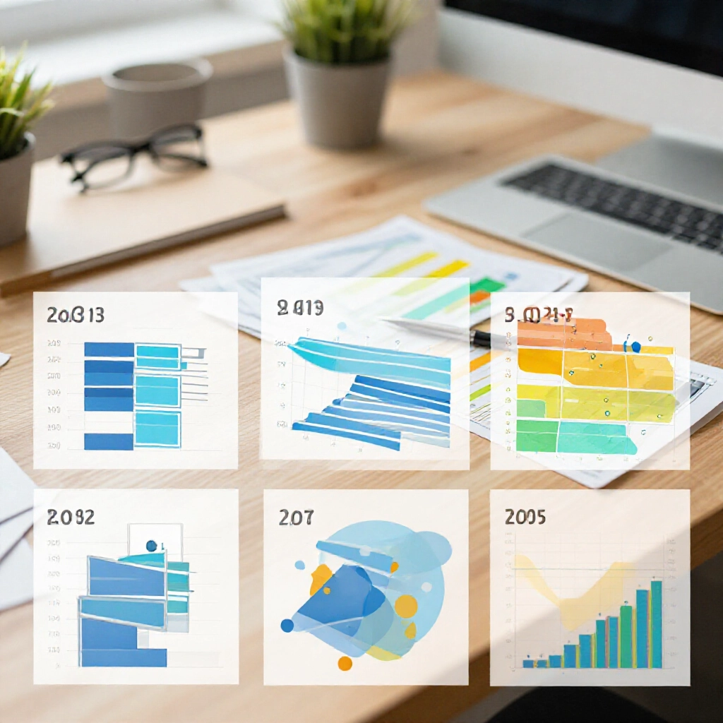 Infographic blending hot cold numbers omission bars drag card patterns odd even ratio filters colorful charts on professional desk natural daylight streaming in